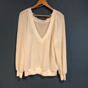 Ivory Low Back Sweater